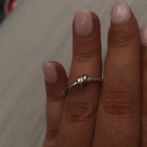 Kate Spade silver sailor knot ring
